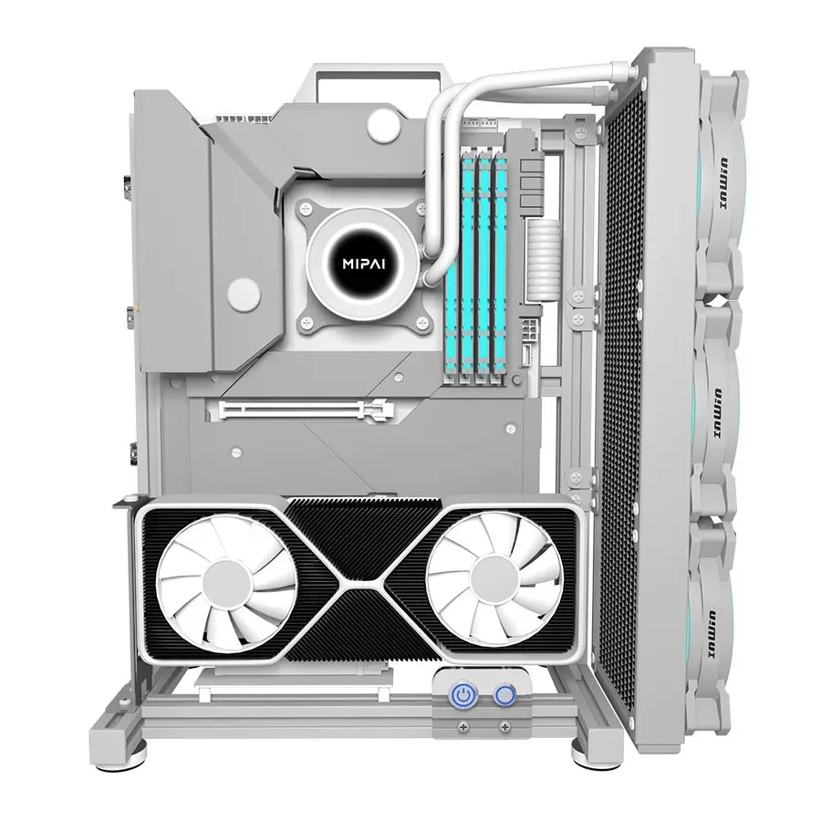 DIY  Gamer Cabinet ITX MATX ATX Open Computer Case Frame Aluminum Alloy Desktop Portable PC Rack DIY Personalized Chassis.