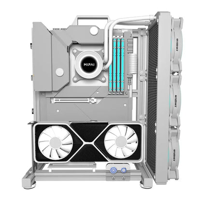 DIY  Gamer Cabinet ITX MATX ATX Open Computer Case Frame Aluminum Alloy Desktop Portable PC Rack DIY Personalized Chassis.