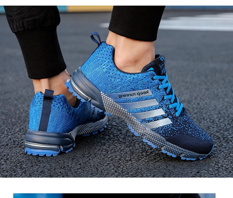 New fashionable plus-size men's casual sports shoes, walking and running shoes, tennis vulcanized men's shoes.