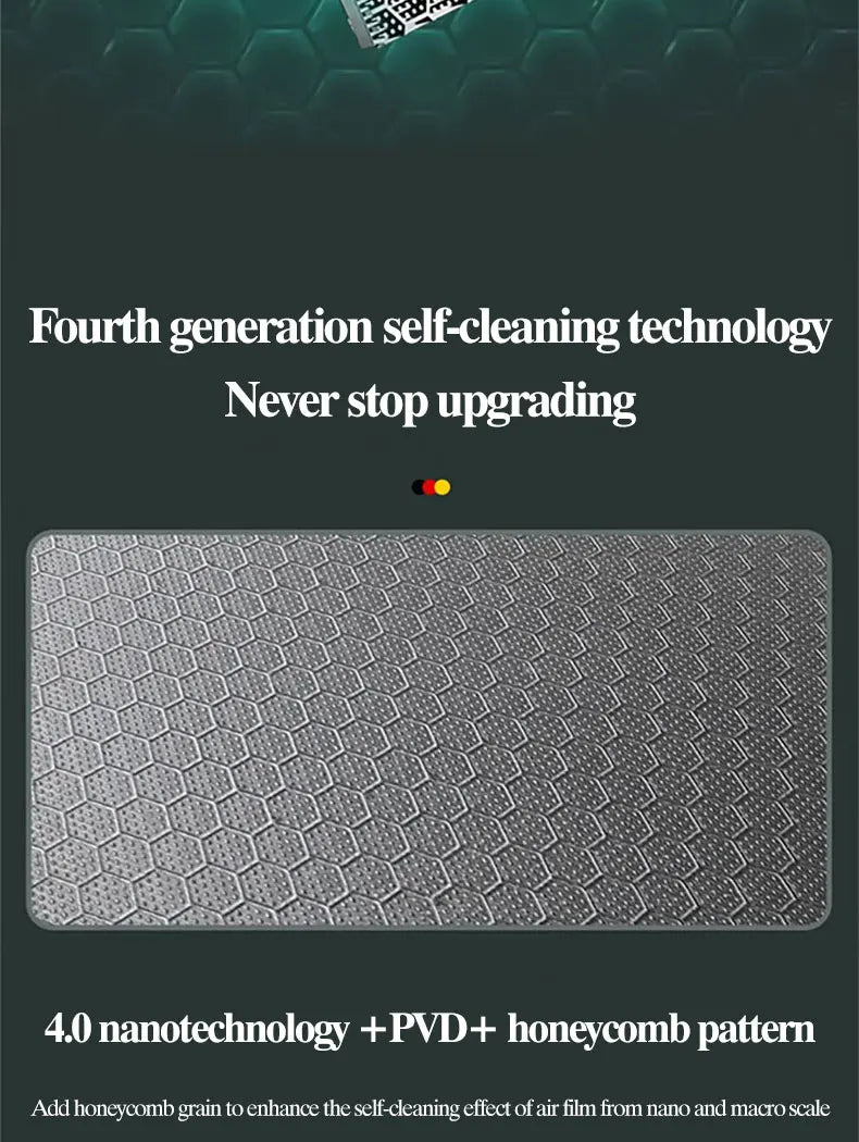 Kitchen Sink 304 Stainless Steel Rain Waterfall Single Trough Honeycomb Large Single Trough Washing Basin