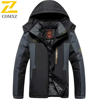 Winter Jacket Men Thick Fleece Waterproof Outwear unload Jackets Men's Windbreaker Army green Parka Raincoat Coats Plus Size 9XL