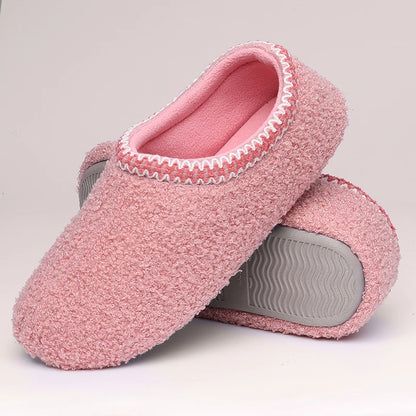 Litfun Soft Women Slippers Winter Warm Fashion Casual Slippers Outdoor Wear-resistant Rubber Sole Shoes Indoor Flat Women Shoes.