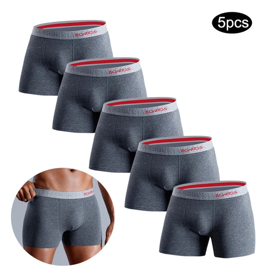 5 stücke sexy unterwäsche für mann baumwolle unterhosen männer 2025 boxershorts geschenke boxer für mann heißer männer höschen pack homme calecon