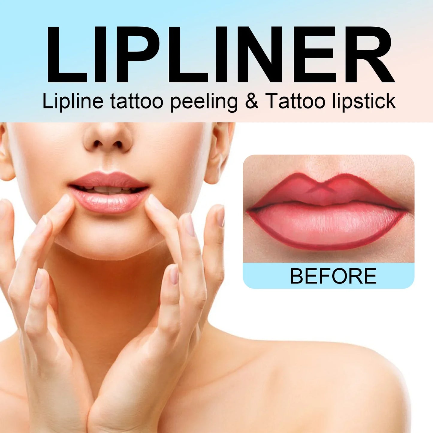 Waterproof Lip Liner Peel Off Tattoo Lipgloss Waterproof Long Lasting Matte Lip Tint Brown Contour Tear-off Lips Stain Cosmetic.