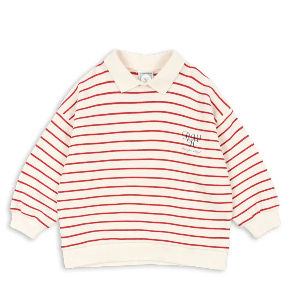 Konges Slojd Autumn Baby Boys Cotton Loose Sweatshirts Shorts Suits Kids Clothes Girls Casual Printed Striped Hoodies Tops Sets