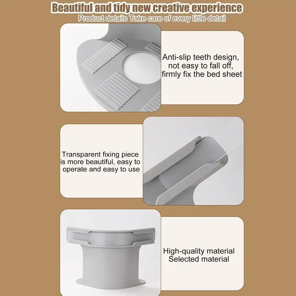4PCS Unsichtbare Bettlaken und Bettdecke Verschluss Unsichtbare Quilt Blatt Halter Clips Einzelne Quilt Abdeckung Feste Nicht-slip Clips