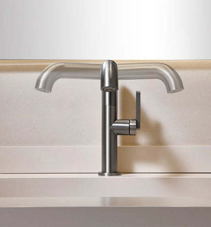 VGX Bathroom Faucets Stainless Steel Basin Mixer Sink Faucet Gourmet Washbasin Tapware Hot Cold Water Tap Brushed Gold Grey