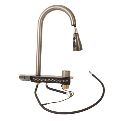 Küchenspüle unter der Theke, 68 x 45 cm, verdickter Edelstahl, Digitalanzeige, Küchenspüle, Unterbauwaschbecken