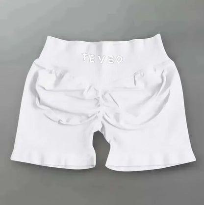 Leveo Fashion Summer Women's Sports Dyfne Yoga Shorts Running Leggings High Waist Hip Lift Comfortable Yoga Shorts Quick Drying.