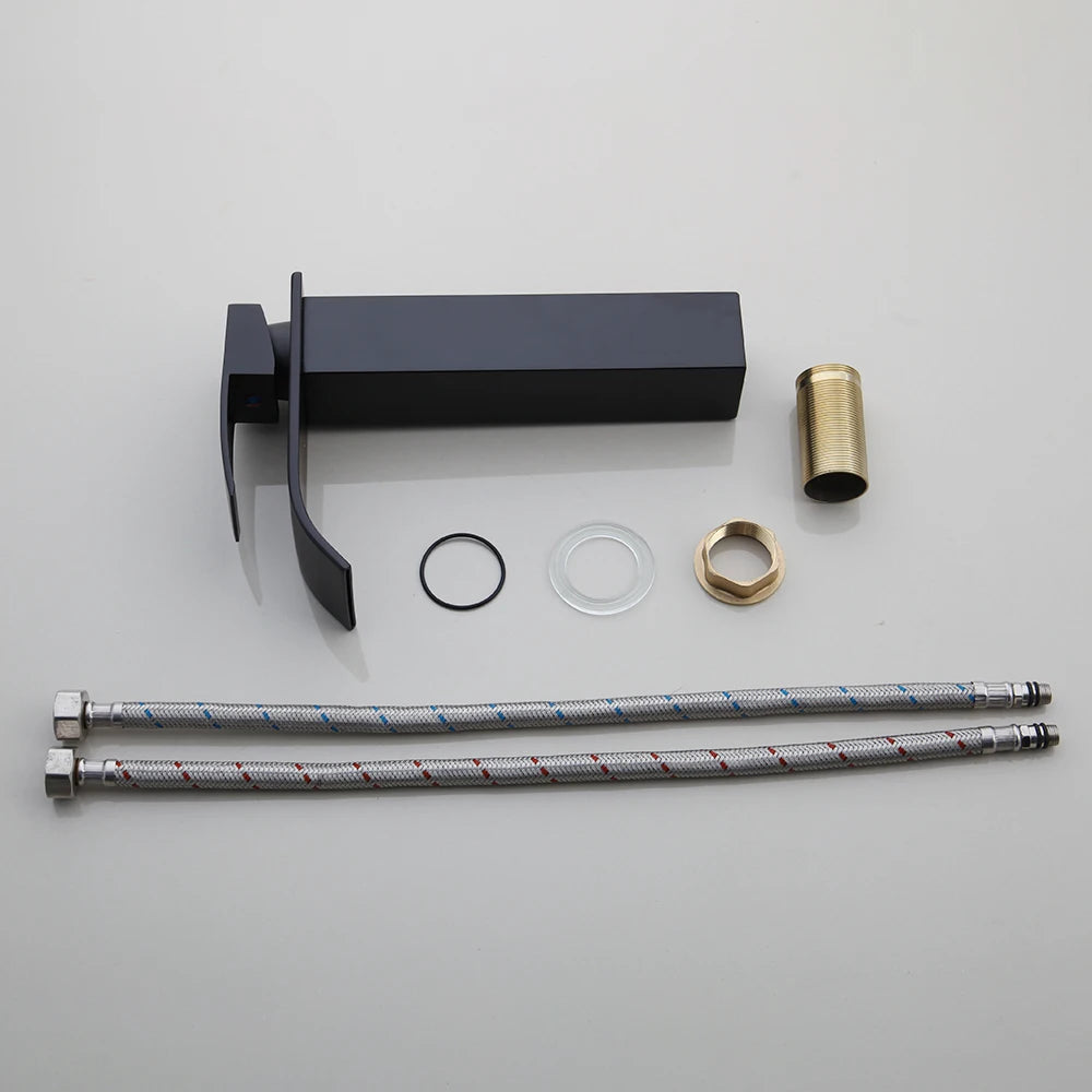 KEMAIDI Badezimmer-Waschbecken, Waschbecken aus gehärtetem Glas, Kombination aus blauem Aufsatzwaschbecken, Waschbecken für Badezimmer, Hotel