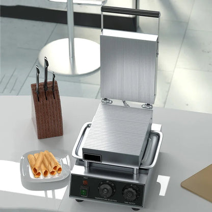 Household 220v NS-10 Ice Cream Egg Pastry Machine Crispy Egg Roll Machine Baked Waffle Cake Baking Pan Crispy Machine Baking Too.