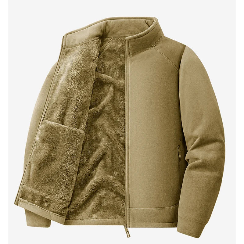 Winter Men Fleece Warm Jackets Mens Windproof Thick Jackets Parkas Coats Men Hooded Casual Outwear Jackets Male LZLLTT