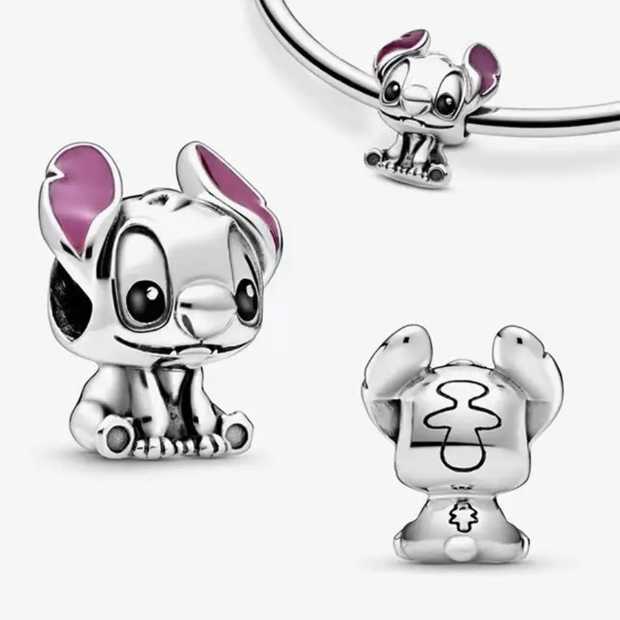 New fashion 100% S925 sterling silver Disney All-Star pendant beads, suitable for the original Pandora bracelet, women's fashion.