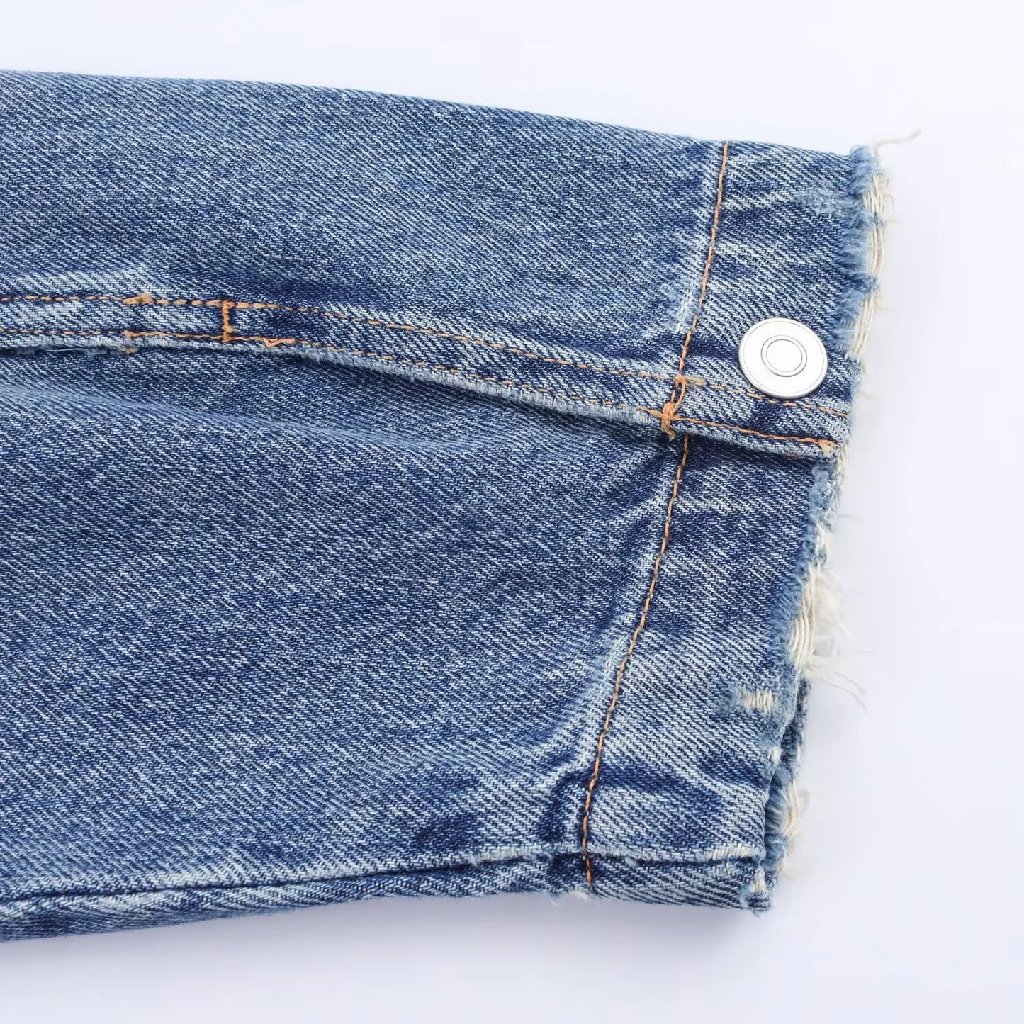 HH Women Denim Pant Sets Turn-Down Collar Long Sleeves Belt Autumn Coats+Pockets Loose High Waist Zipper Hemming Trousers