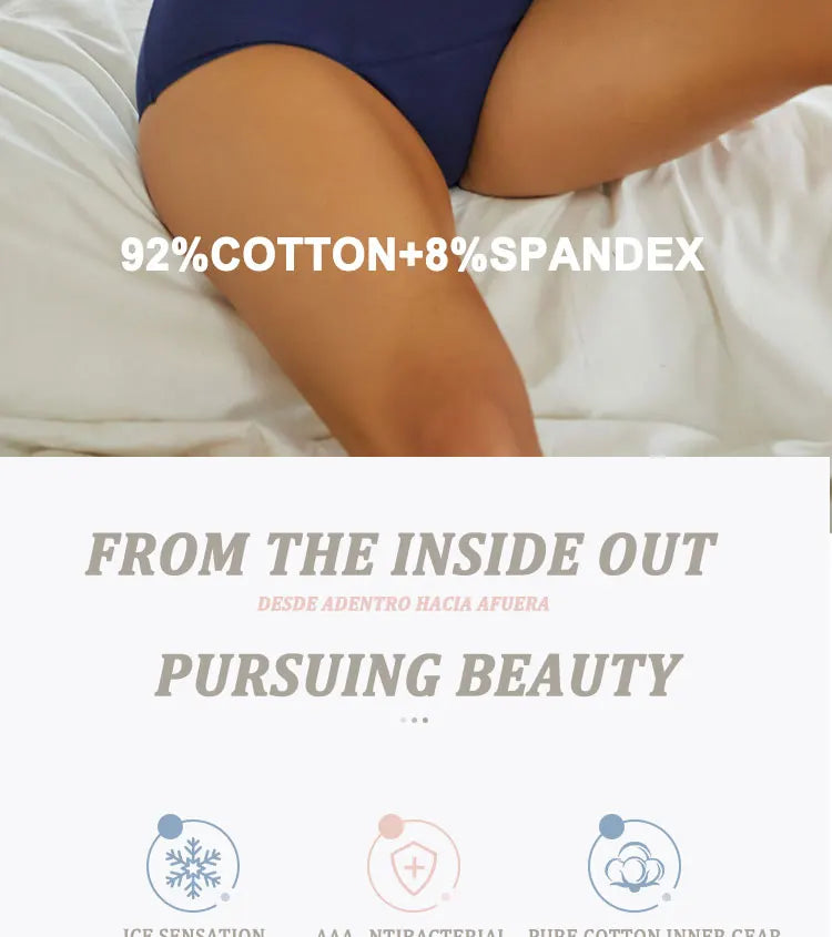 FINETOO Leak Proof Menstrual Panties Underwear Period Physiological Panty Women Waterproof Brief High Waist S-XL Female Lingerie.