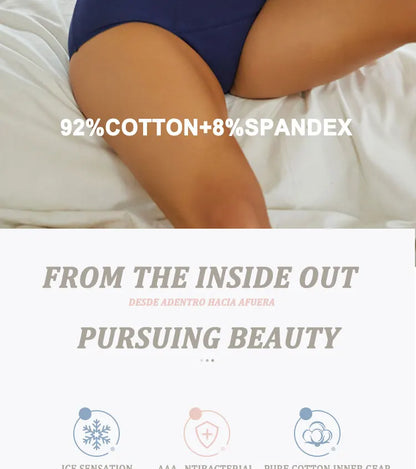 FINETOO Leak Proof Menstrual Panties Underwear Period Physiological Panty Women Waterproof Brief High Waist S-XL Female Lingerie.