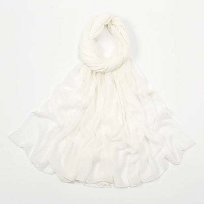 New Arrival Crinkle Rayon Hijab Women Muslim Scarf Shawls Solid Headscarf Wraps Big Size Plain Islamic Turban Headbands Foulard