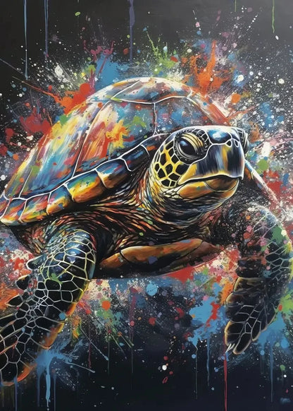 Lion Tiger Animal Portrait Poster Print Monkey Giraffe Canvas Painting Abstract Graffiti Wall Art Picture Living Room Home Decor