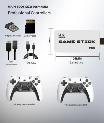 4K TV Game Stick M15 Video Game Console Built-in 40000+/50000 Games 128G Handheld Game Player Wireless Controller Retro Gamepad.