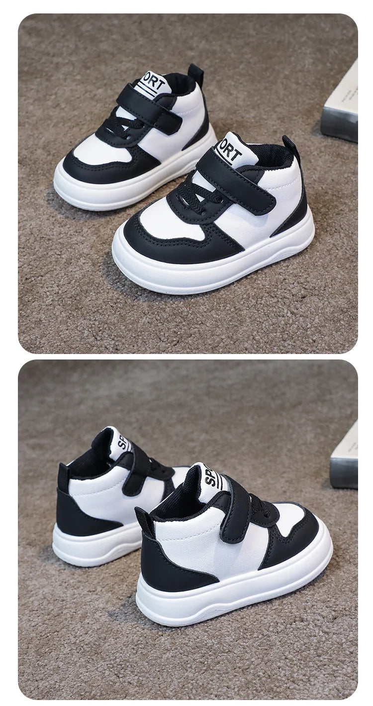 Fashion Kids Sneakers Spring Autumn High Top Breathable Casual Shoes Girls Non-slip Board Shoes Boys Outdoors Basketball Shoes