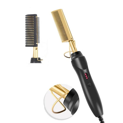 Hot Comb Straightener Electric Hair Straightener Portable Hot Comb Electric Hot Comb For Wigs.