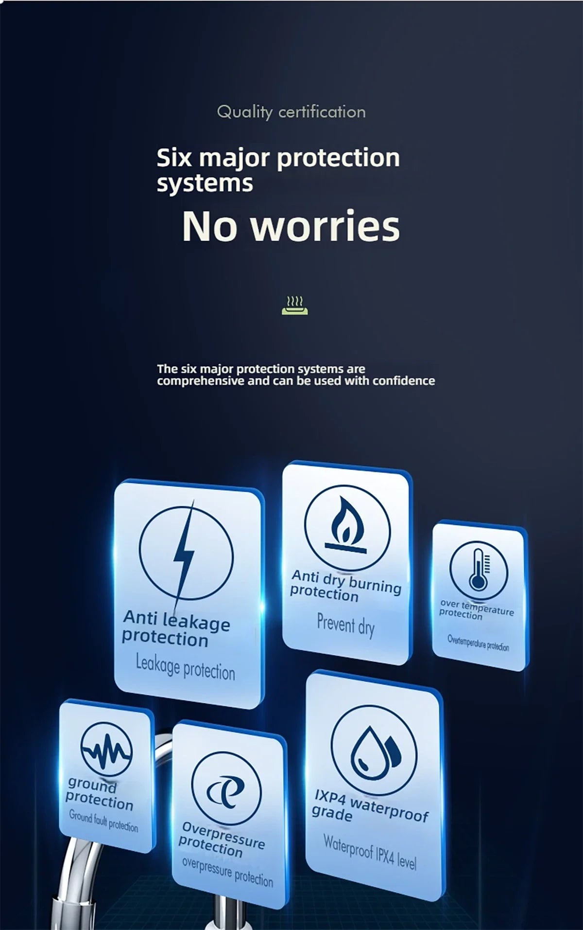 Electric Hot Cold Mixer Tap 3000W Instant Heating Faucet 360 Degree Rotation Fast Heating Tap Digital Kitchen Bathroom Supplies