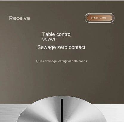 304 Stainless Steel Sink Waterfall Large Single Slot Kitchen Sink Vegetable Sink Stainless Steel Sink Household Sink