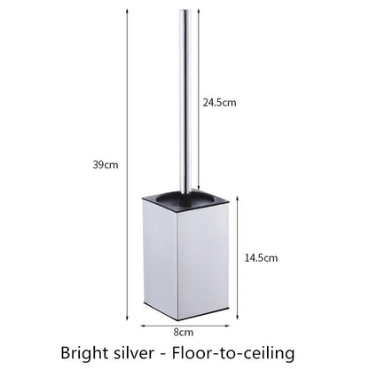 Toilettenbürstenhalter, Wandmontage, Badezimmer-Reinigungsbürste, Toilettenbürsten für die Reinigung von Stauraum, Edelstahl, Schwarz, Gold