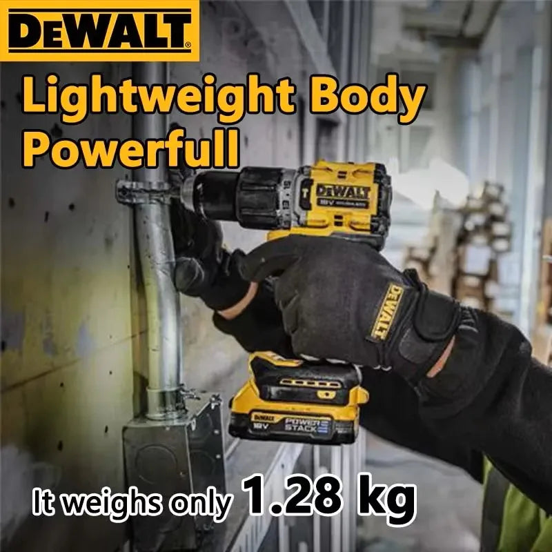 DEWALT Lithium-Batterie, 20 V, wiederaufladbar, bürstenlos, kompakter Elektroschrauber, Handbohrmaschine, Schlagbohrmaschine DCD805