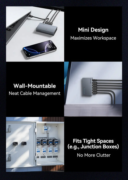 Vention 1000Mbps Gigabit Network Switch Expansion 5 Ports RJ45 Ethernet Switch Splitter Adapter for Router Lan Hub Plug and Play.