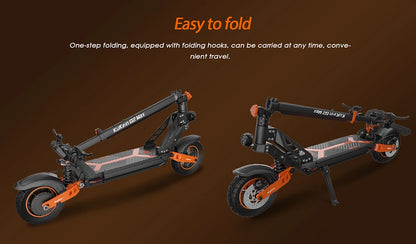 KuKirin G2 Max Electric Scooter 10 "Off-road Tire 1000W 55 Km/h Max Speed 48V 20.8Ah 70km Range Detachable Seat Adjustable Heigh.