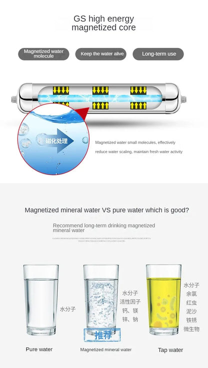 Stainless Steel Kitchen Direct Purifier Tap Water Faucet Filter Ultrafiltration Magnetized Water Machine Filtro De Agua.