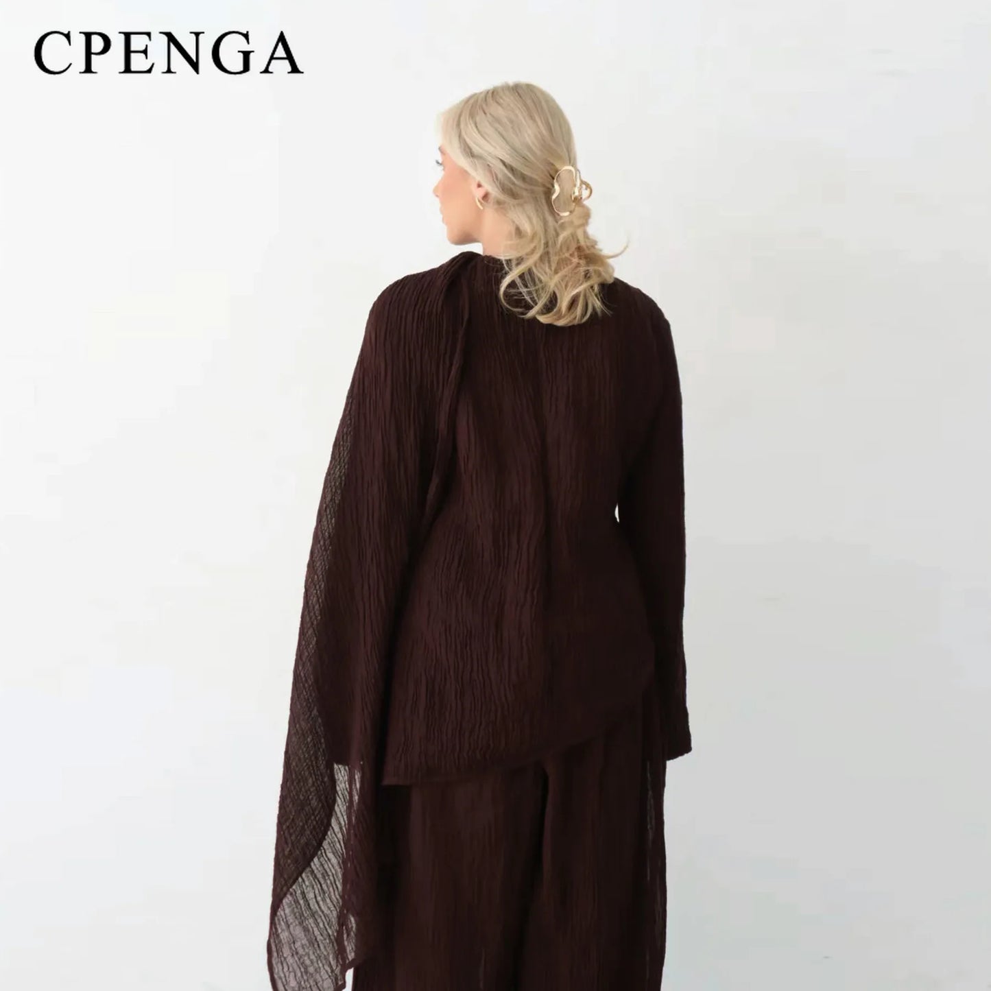 Eid Muslim Women Abaya Set Elegant Dubai Solid Color Button-Down Cardigan and Pants Suit Islam Modest Outfit 2025 Turkey Clothes.