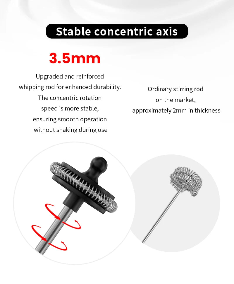 MHW-3BOMBER Official Electric Milk Frother Portable Home Barista Tools Kitchen Accessories.