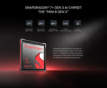 ALLDOCUBE iPlay 70 mini Ultra Gaming Tablet 8.8'' 2.5K 144Hz Snapdragon 7+Gen3 20GB（12+8 Virtual）RAM 256GB ROM 7300mAh Android14.