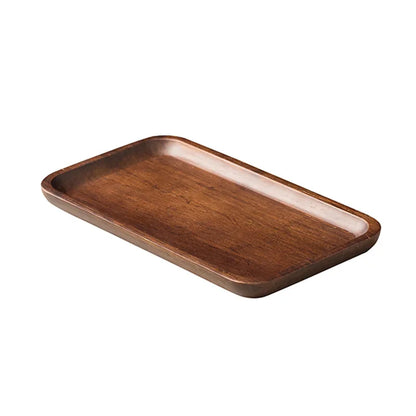Heavy Bamboo Tray Rectangular Home Living Room Tea Tray BBQ Plate Fruit Snacks Bread Tray.