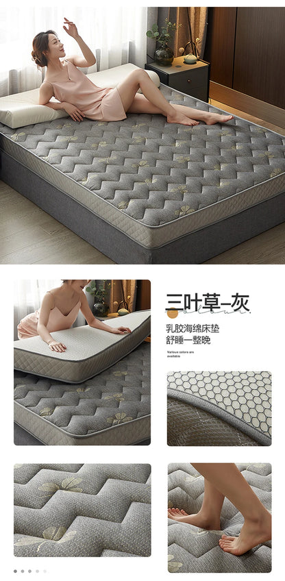 Latexmatratzen für zu Hause, Tatami-Matten, gepolstert zur Miete, dünne Polster für Einzel- und Doppel-Studentenwohnheime, verdickt