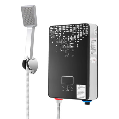 6500W 220V Electric Instant Hot Water Heater  Shower Bathroom Faucets Kitchen Tap Digital Display Temperature Automatic