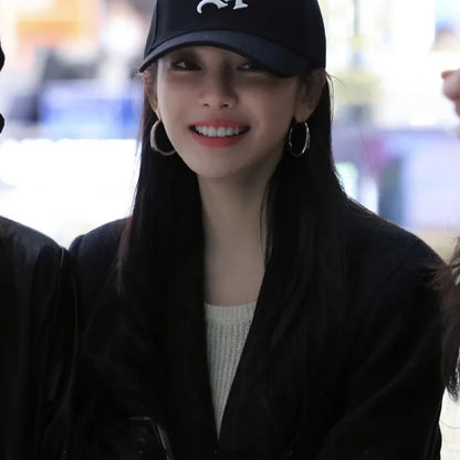 New Fashion 316L Stainless Steel Metal Big Circle Hoop Earrings For Women Exaggerated  C-Shaped Round Earrings Jewelry Gifts.