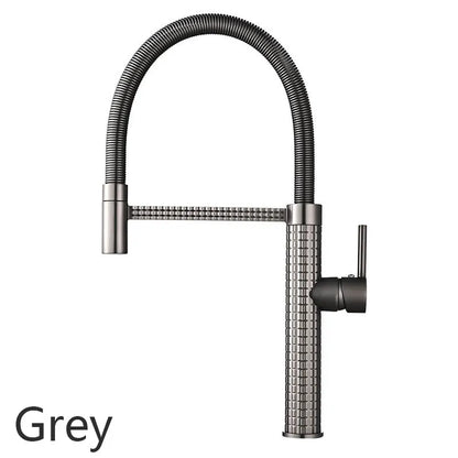High end Spring Kitchen Faucet Brass Luxury Black Faucet for Kitchen Sink 360 ° Swivel Faucet Kitchen Accessories Sink Faucet