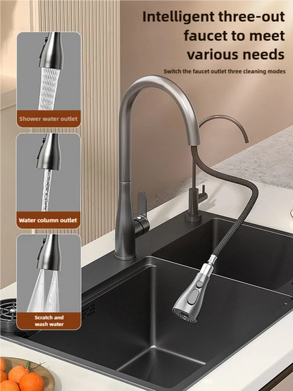 Water Catalyst sinks Stainless Steel Kitchen Sink Multifunctional Smart Double slot Cleaning Purification Sterilized Fruit