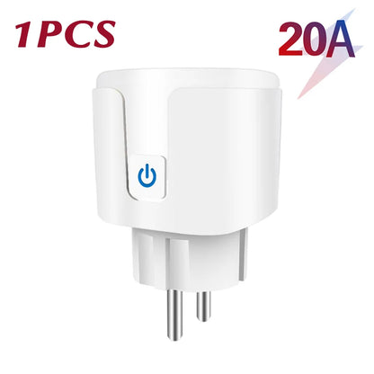 Smart Plug WiFi Buchse EU 16A/20A Mit Power Monitor Timing Funktion Tuya Smart Leben APP Steuerung Funktioniert mit Alexa Google Hause