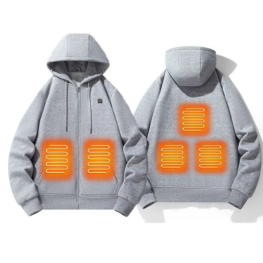 Men's Winter USB Heating  jacket Heated Hoodie Anime Hoodies Winter Men jackets streetwear Heated  Hoodies Sweatshirt Clothes.