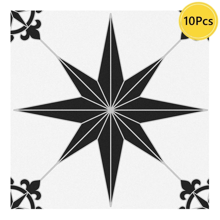 1pc/10pcs Floor Tile Sticker Self Adhesive Floor Sticker Vinyl Non-slip Floor Tile Sticker Wall Sticker Waterproof 20cm x 20cm