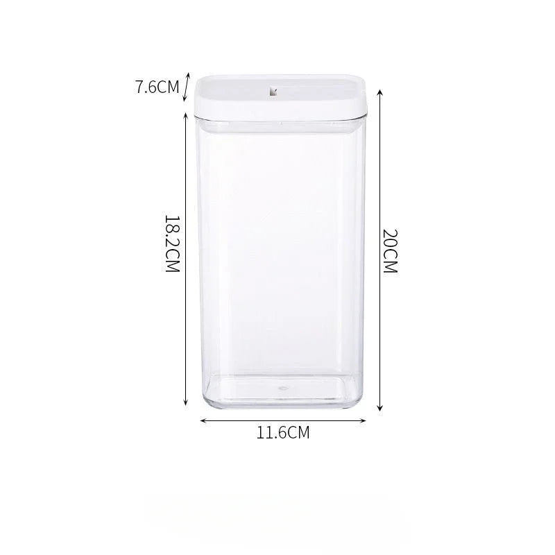 Pasta Storage Box Transparent Plastic Grain Seal Tank Spaghetti Storage Container Moisture-Proof Snack Jar Kitchen Food Tank.