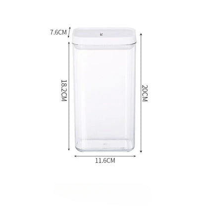 Pasta Storage Box Transparent Plastic Grain Seal Tank Spaghetti Storage Container Moisture-Proof Snack Jar Kitchen Food Tank.