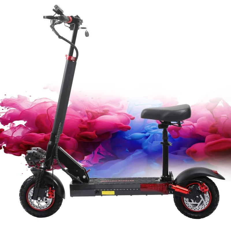 J01 Electric scooter 800W engine 48V15AH lithium battery foldable E-type scooter 10-inch road tires Adult city electric scooter.