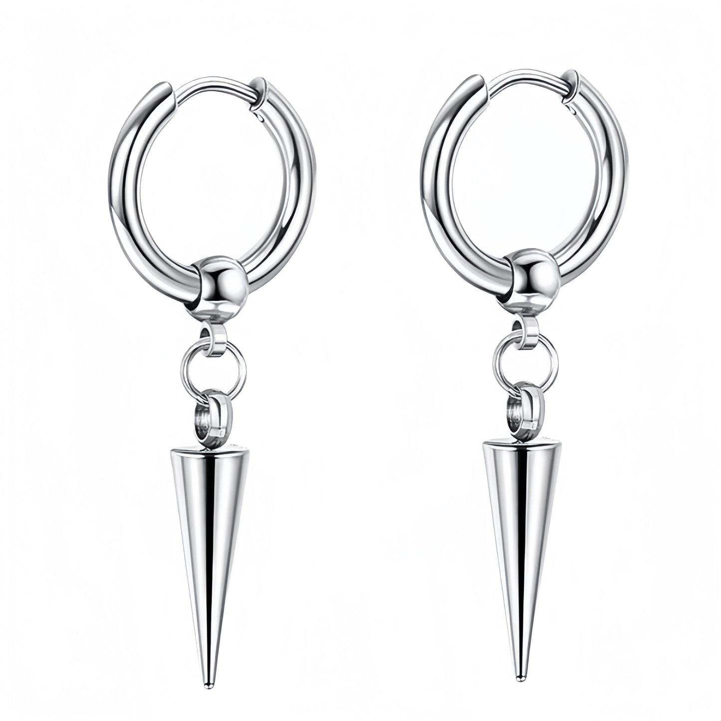 Long Hanging Crosses Leaves Pendants Hoops Woman Earrings Man Vintage Stainless steel Hip Hop Ear Piercing Jewelry Accessories