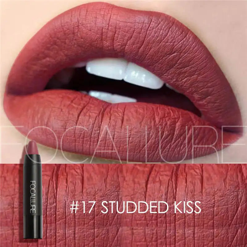 FOCALLURE Brand 19 Colors Matte Lipstick Waterproof Long lasting Cosmetic Easy to Wear Lip stick Matte Lip Batom.
