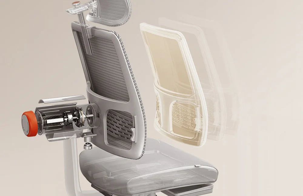 NEWTRAL MagicH-GPRO Ergonomischer Stuhl mit Fußstütze, AutoFollowing-Rückenlehne, Kopfstütze, adaptive Unterrückenstütze, verstellbare Armlehne